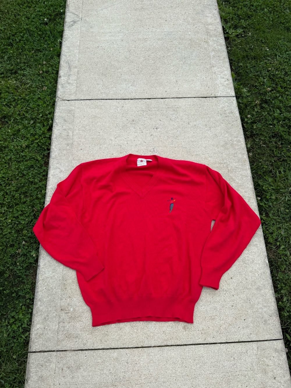 Vintage Embroidered Golf Sweater